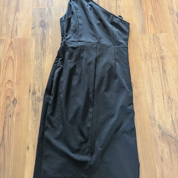 Grace Karin Elegant Black One-Shoulder Dress - Picture 2 of 3